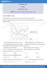 Đề thi học kì 2 Toán 7 - Đề số 4 - Cánh diều